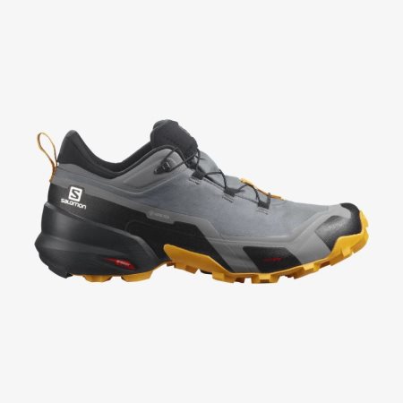 Salomon CROSS HIKE GORE-TEX Mens Hiking Shoes Grey UK BQFL